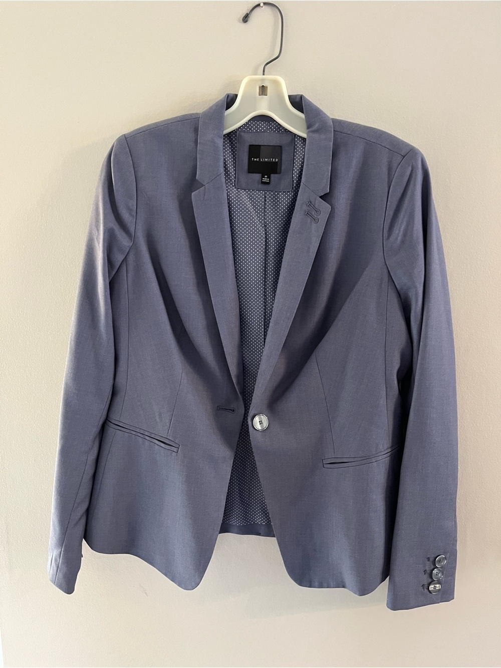 The Limited Women's Slate Blue Single-Button Blazer